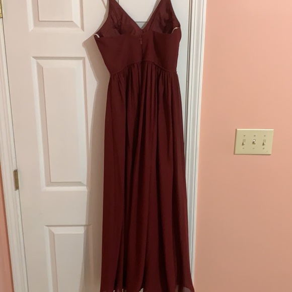 JJ’s House Burgandy Bridesmaid dress - Picture 3 of 6